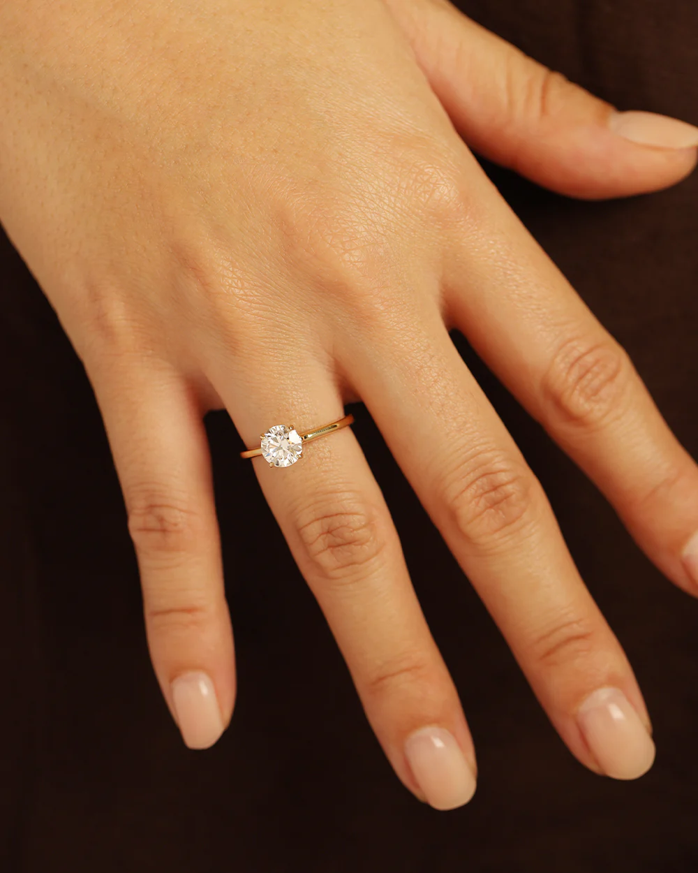 Romina Diamond Yellow Gold Ring - Image 3