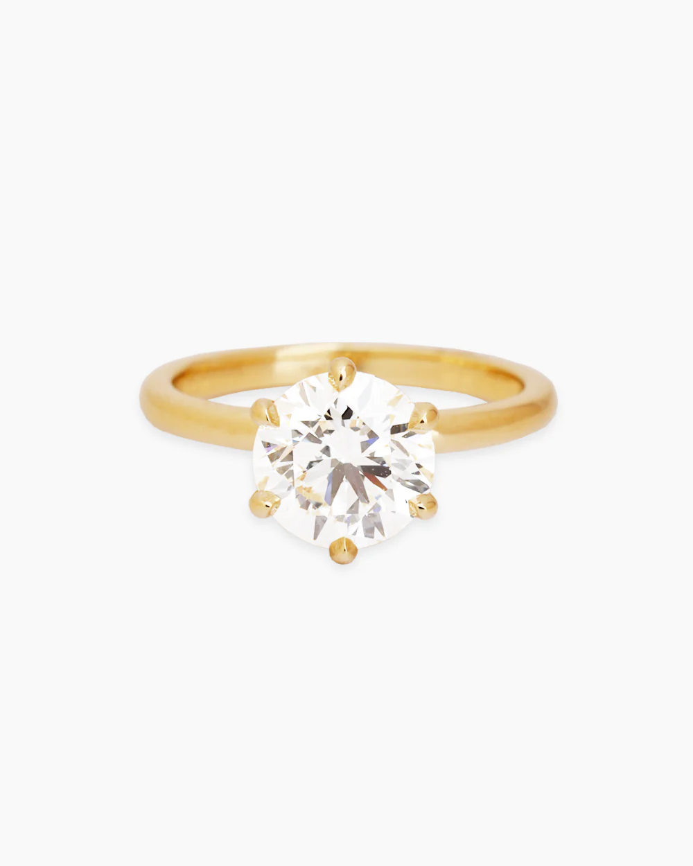Rowena Diamond Yellow Gold Ring - Image 4