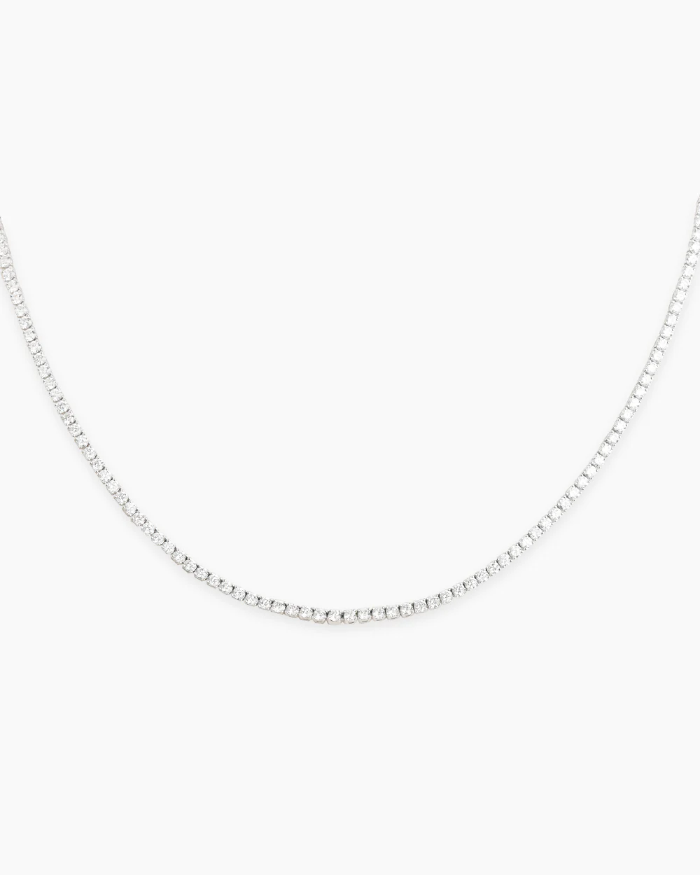 Serena Diamond White Gold Tennis Necklace