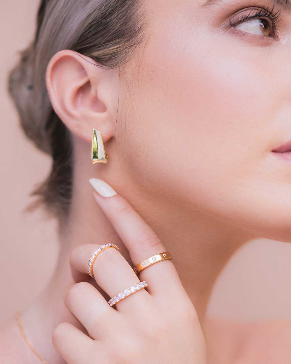 Siobhan Gold Studs - Image 2