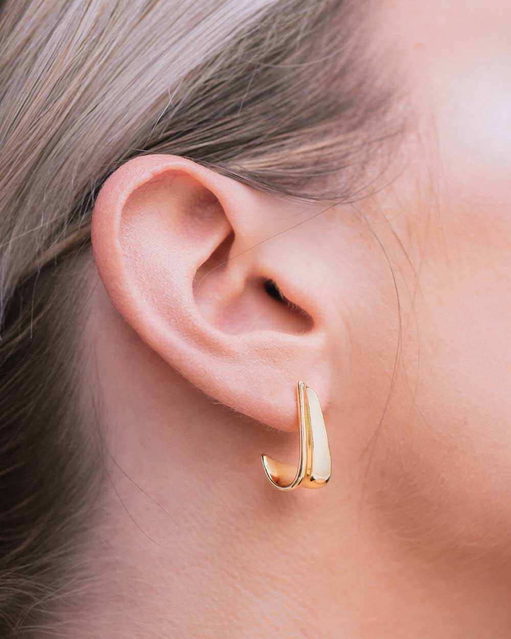 Siobhan Gold Studs - Image 3