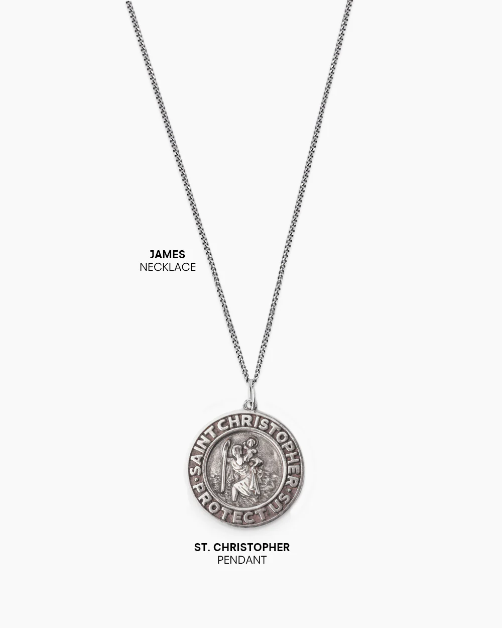 St. Christopher Silver Pendant - Image 3