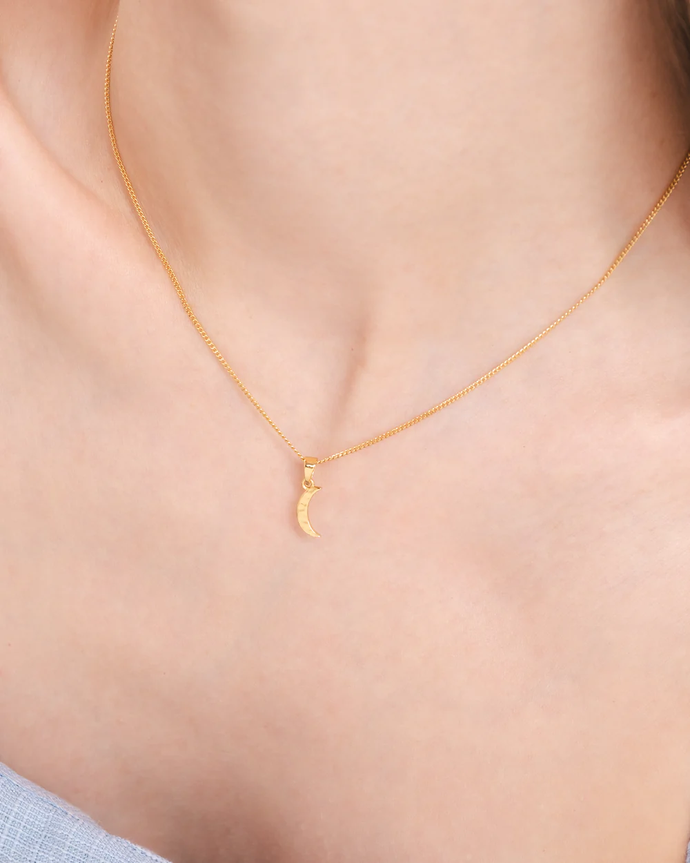 Sun and Moon Gold Necklace Set - Image 5