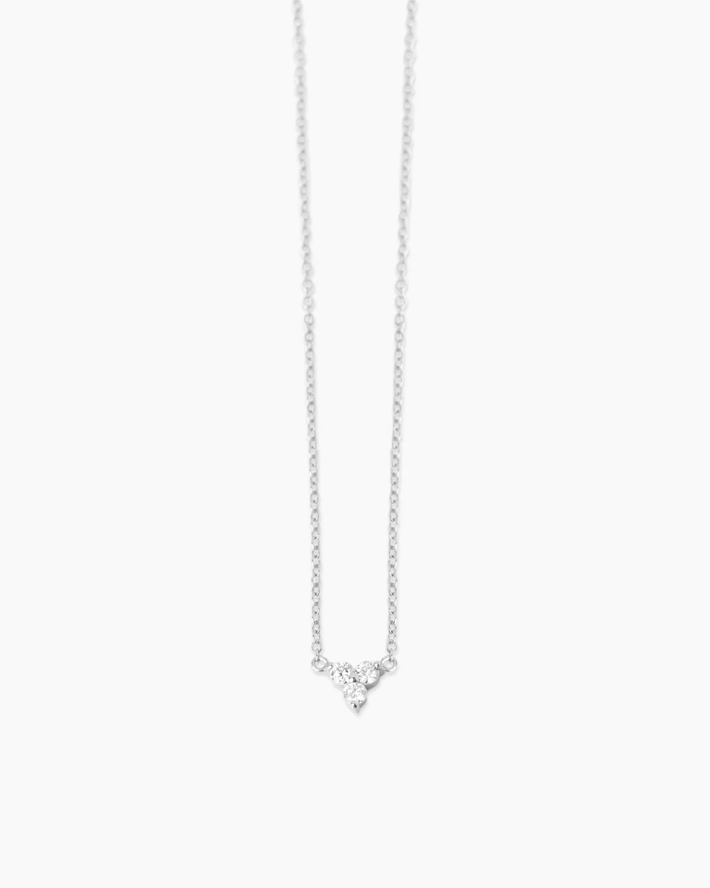 Therese Lab Grown Diamond Silver Necklace