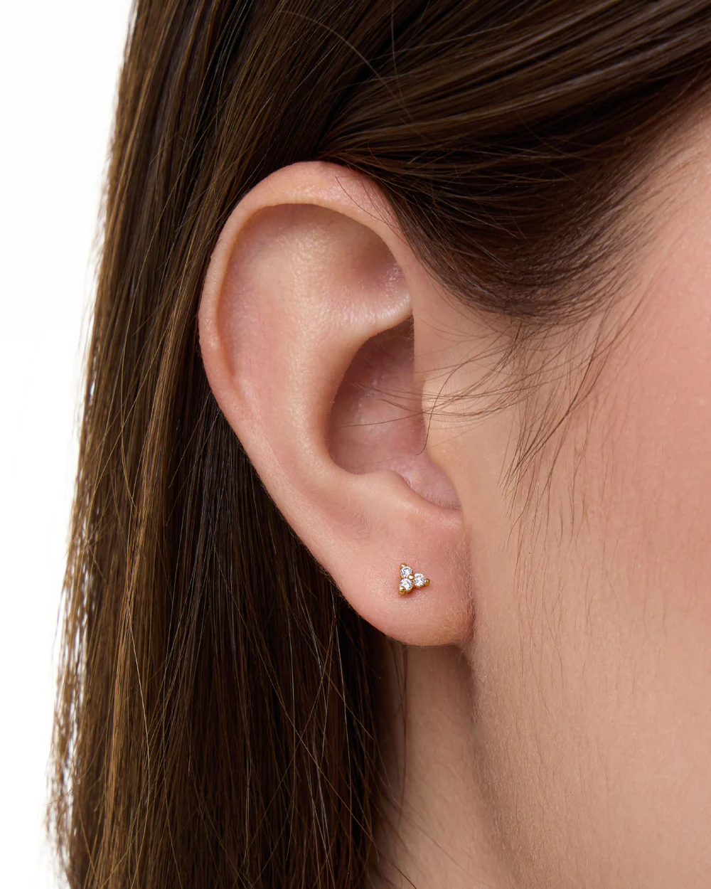 Tia Lab Grown Diamond Gold Studs - Image 2