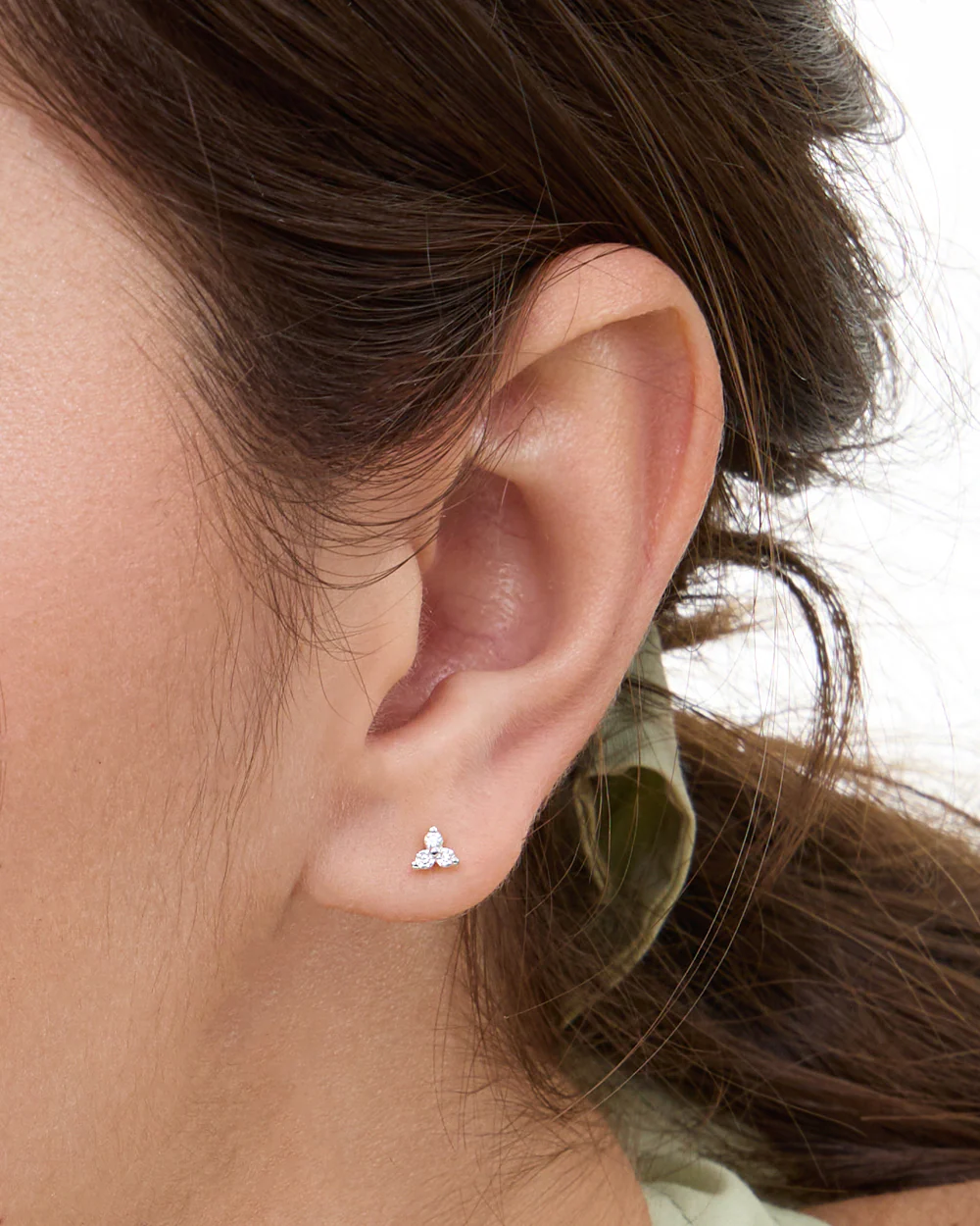 Tia Lab Grown Diamond Silver Studs - Image 2