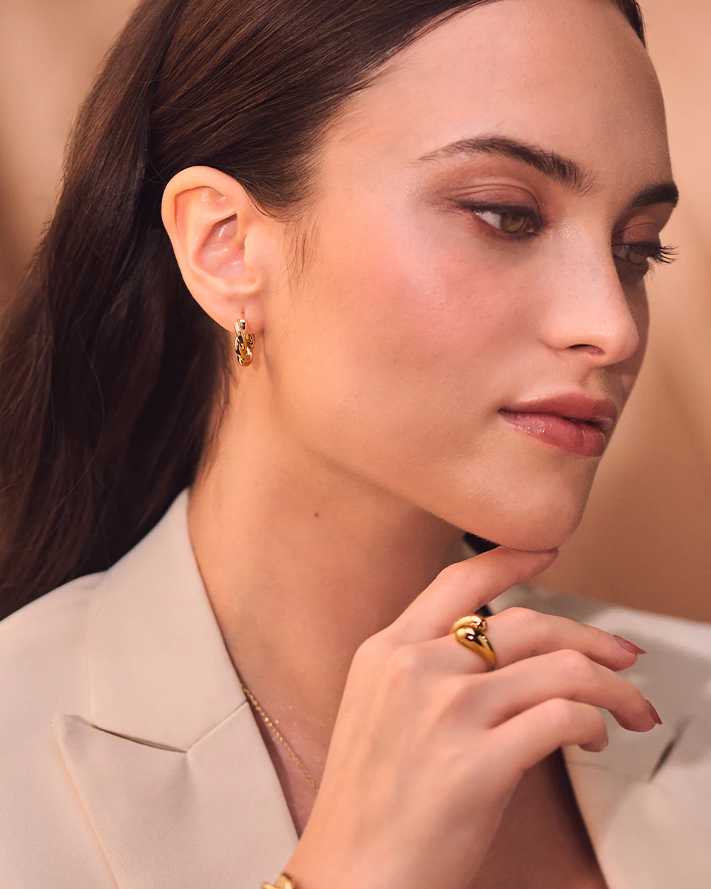 Tilda Silver Hoops - Image 3
