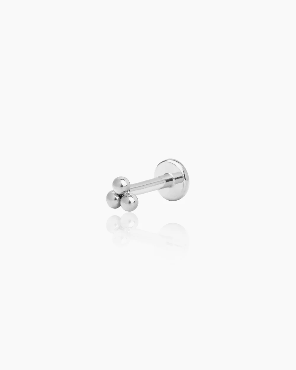 Rue Silver Flatback Stud