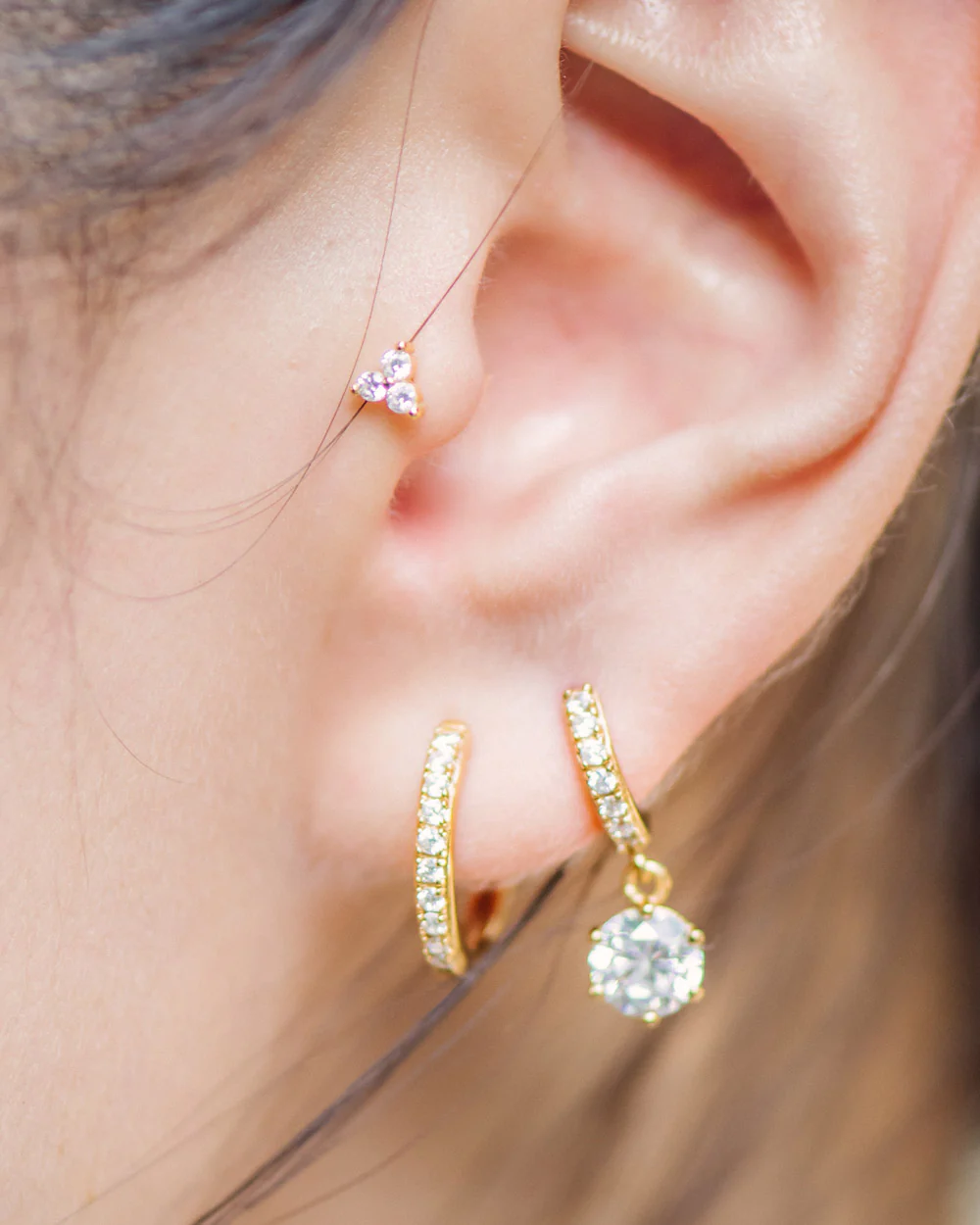 Trina Gold Studs - Image 5