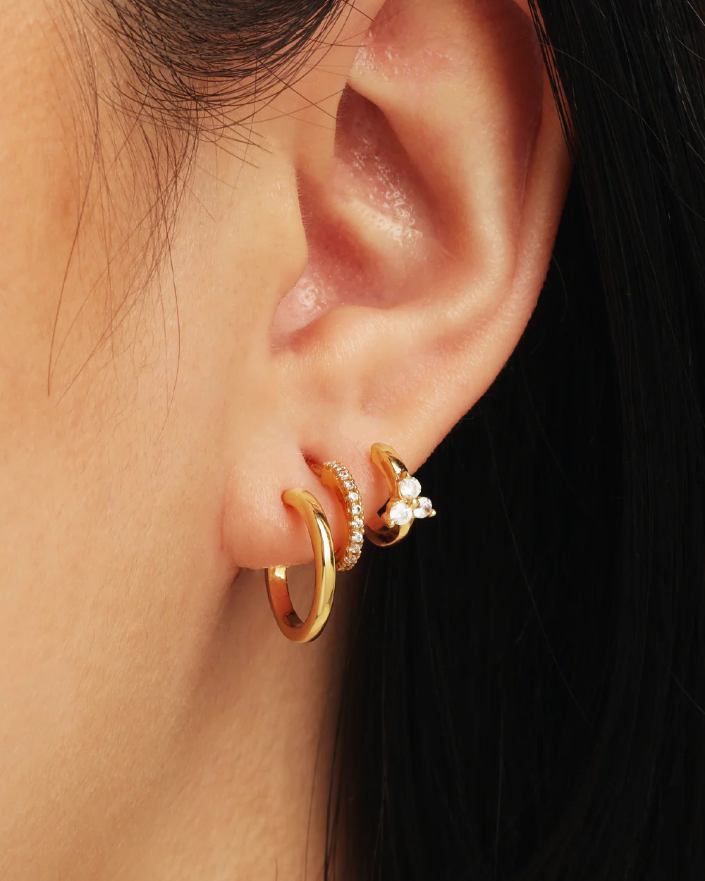 Miranda Gold Hoops - Image 2