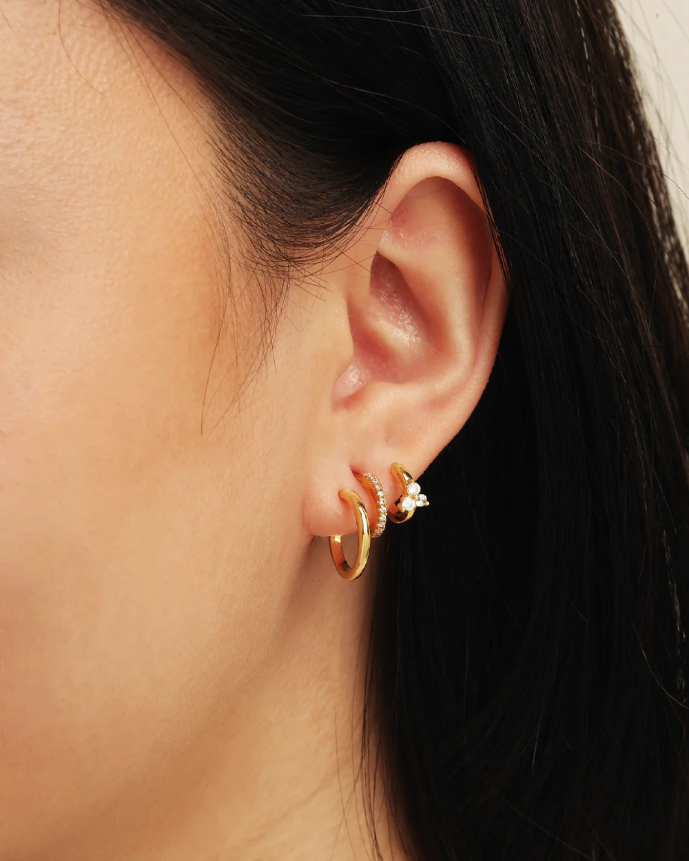 Miranda Gold Hoops - Image 3