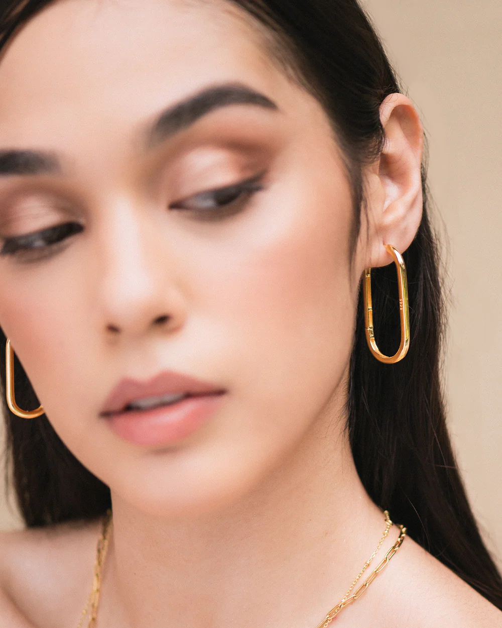 Veronica Gold Hoops - Image 2