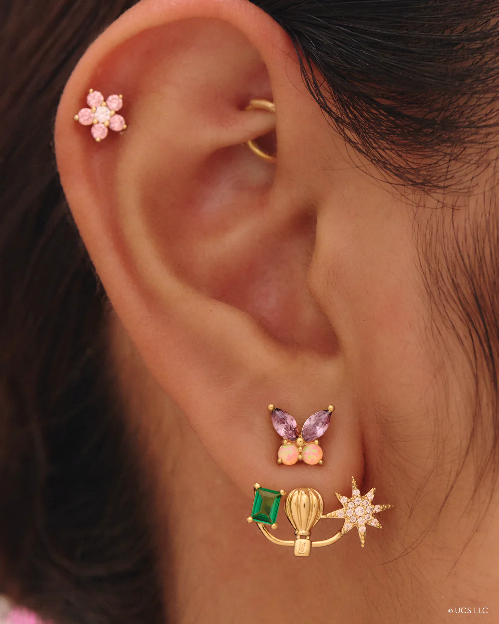 Wicked x Penny Pairs Butterfly Gold Studs - Image 4