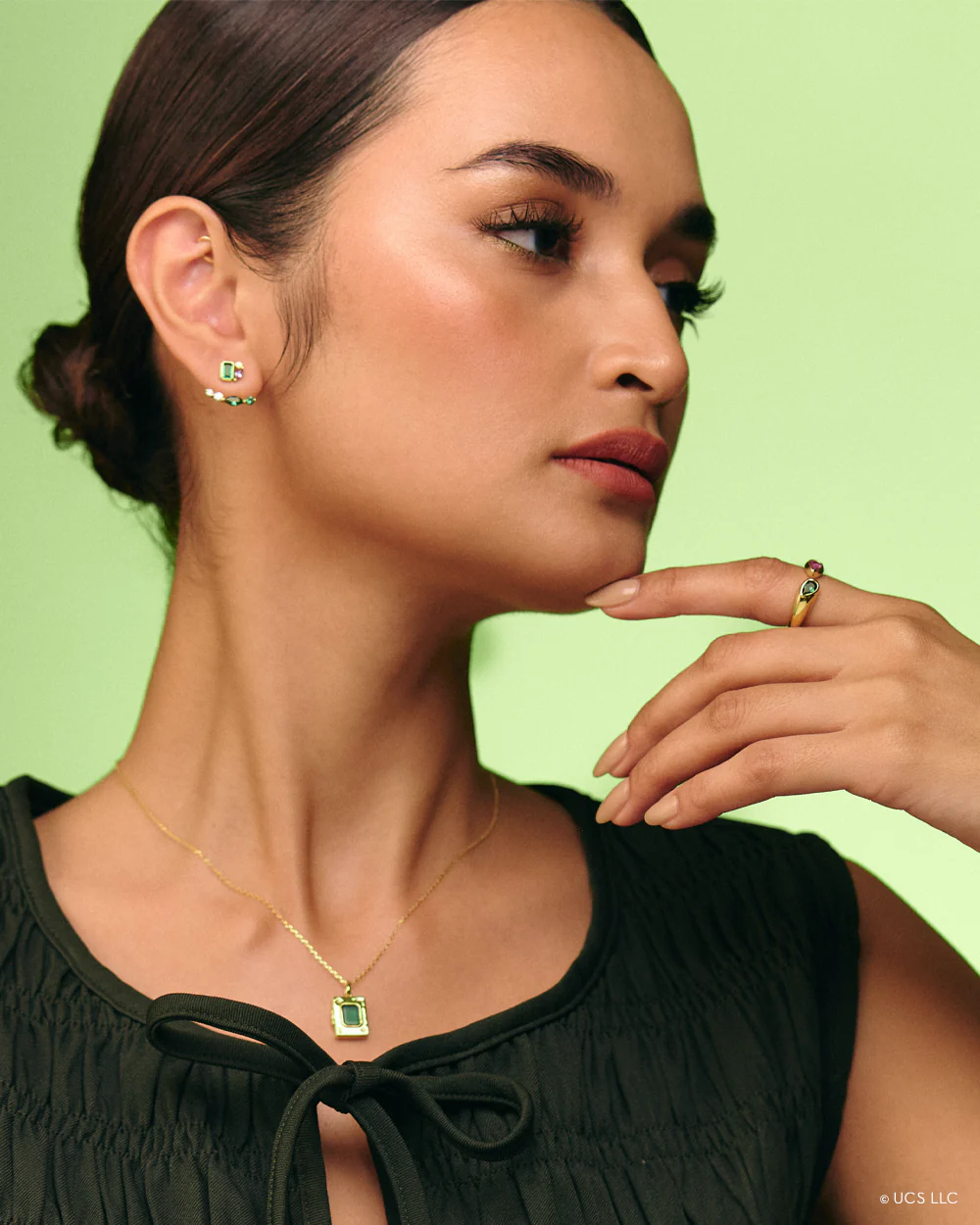 Wicked x Penny Pairs Ozdust Gold Locket Necklace - Image 7
